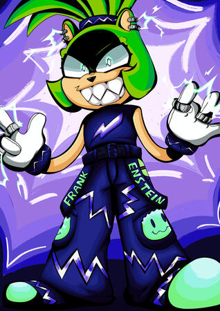 Fanart of Surge the tenrec in some cool pants Surge the tenrec is not my character, she belongs to SEGA/the Sonic the hedgehog IDW issues