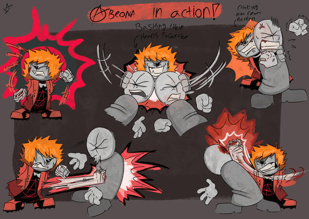 Abeona fighting some other grunts Abeona is my fan-made character of Madness Combat (Krinkels)