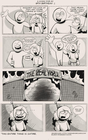 A comic I made for my 18th birthday
