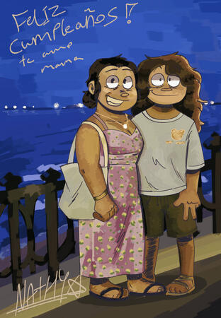 A illustration for my mother's birthday A illustration for my mother's birthday