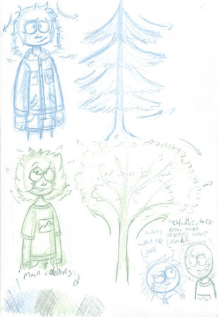 Character design for Charlie and Audrey Charlie and Audrey are my original characters