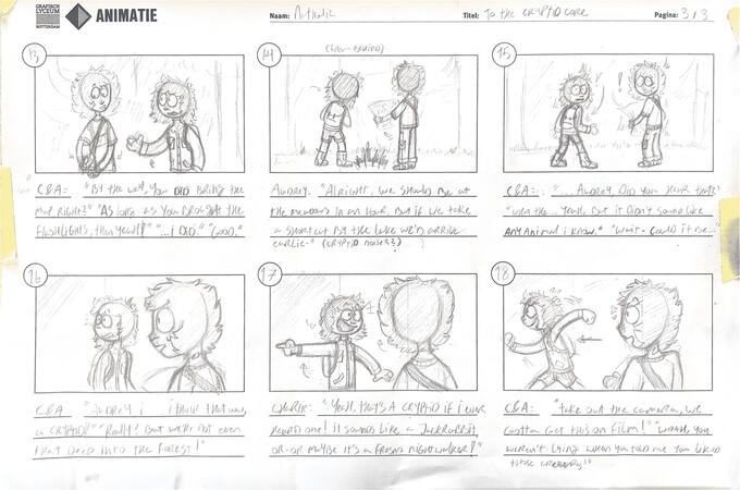 Storyboard for an animatic (old) Storyboard for an animatic (old)